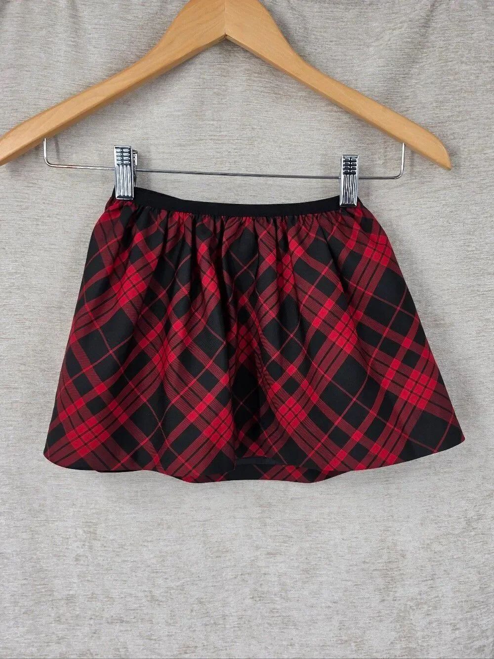 Polo by Ralph Lauren Red and Black Tartan Plaid Skater Skirt Toddler Girls 4T